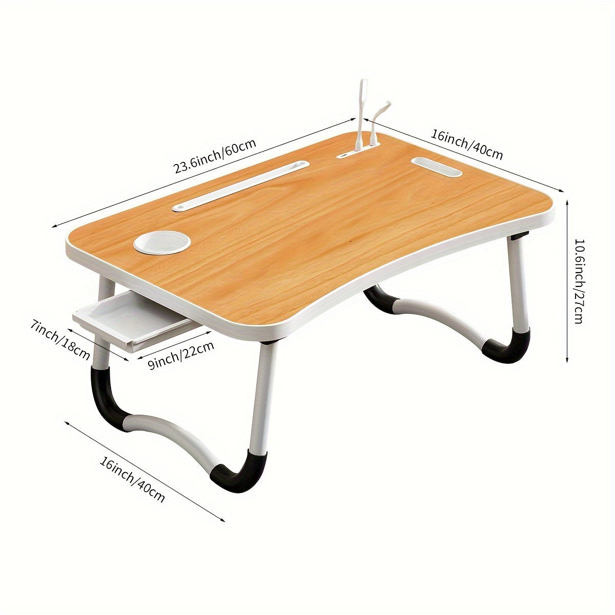 Table de lit portable extra large pour ordinateur portable