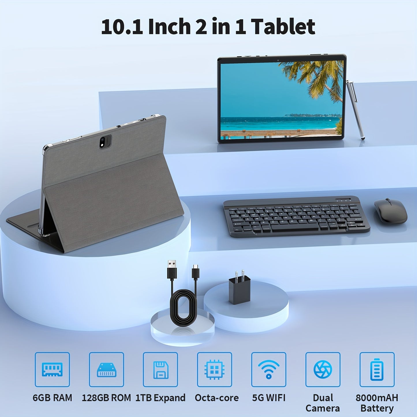 Tablettes avec clavier Android 13