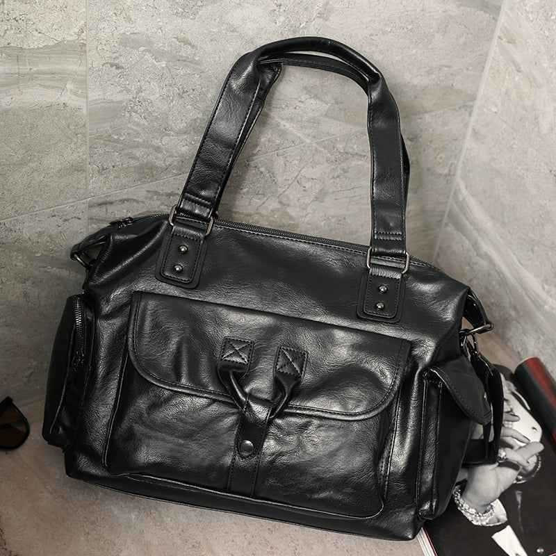 Sac à dos en cuir de voyage d'affaires