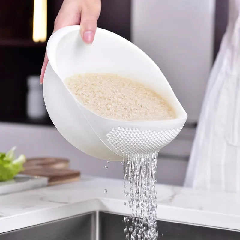 Passoire à riz en plastique avec poignées pour évier de cuisine