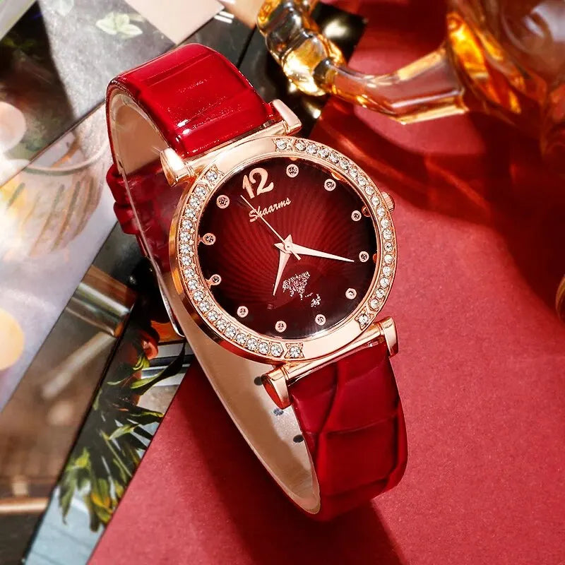 Diamant rouge, montre pour femme