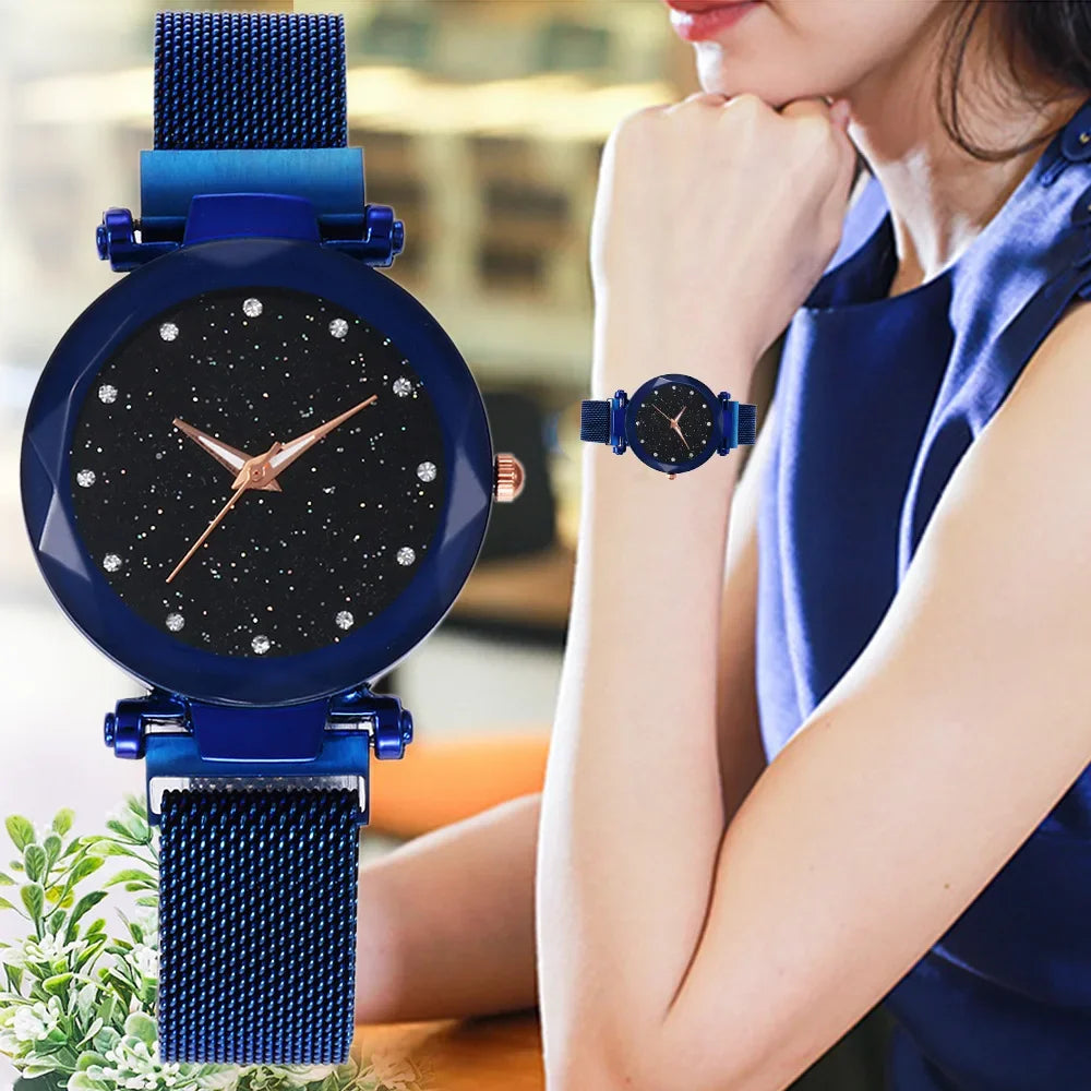 Etoile de diamant, montre pour femmes