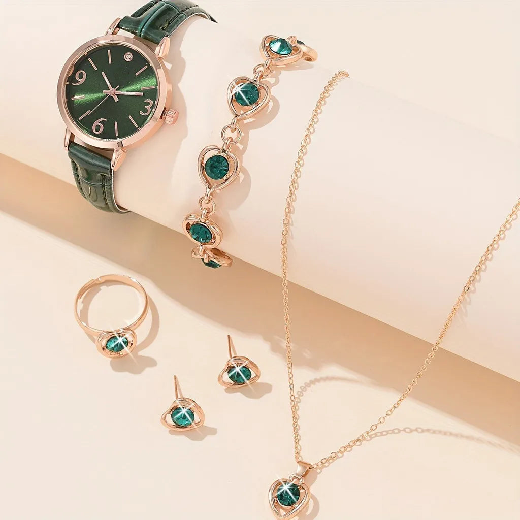 Caresse vert, montre pour femme