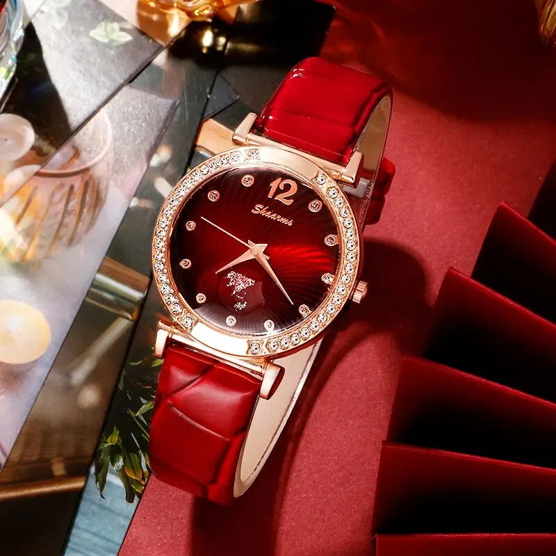 Diamant rouge, montre pour femme