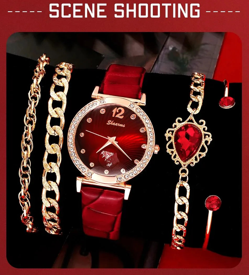 Diamant rouge, montre pour femme