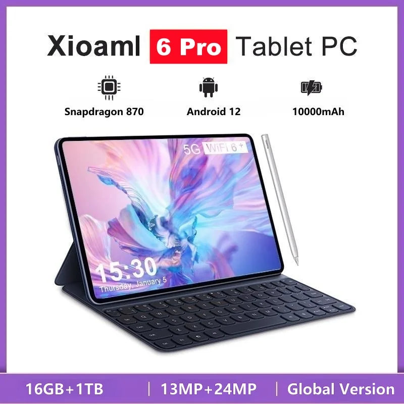 Tablette PC Android Pad 6 Pro, 11 pouces