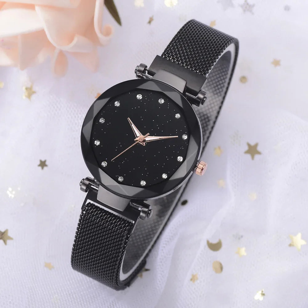 Etoile de diamant, montre pour femmes