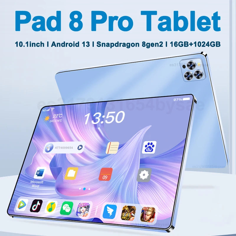 Tablette Pad 8 Pro originale de 10.1 pouces