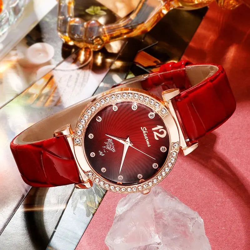 Diamant rouge, montre pour femme