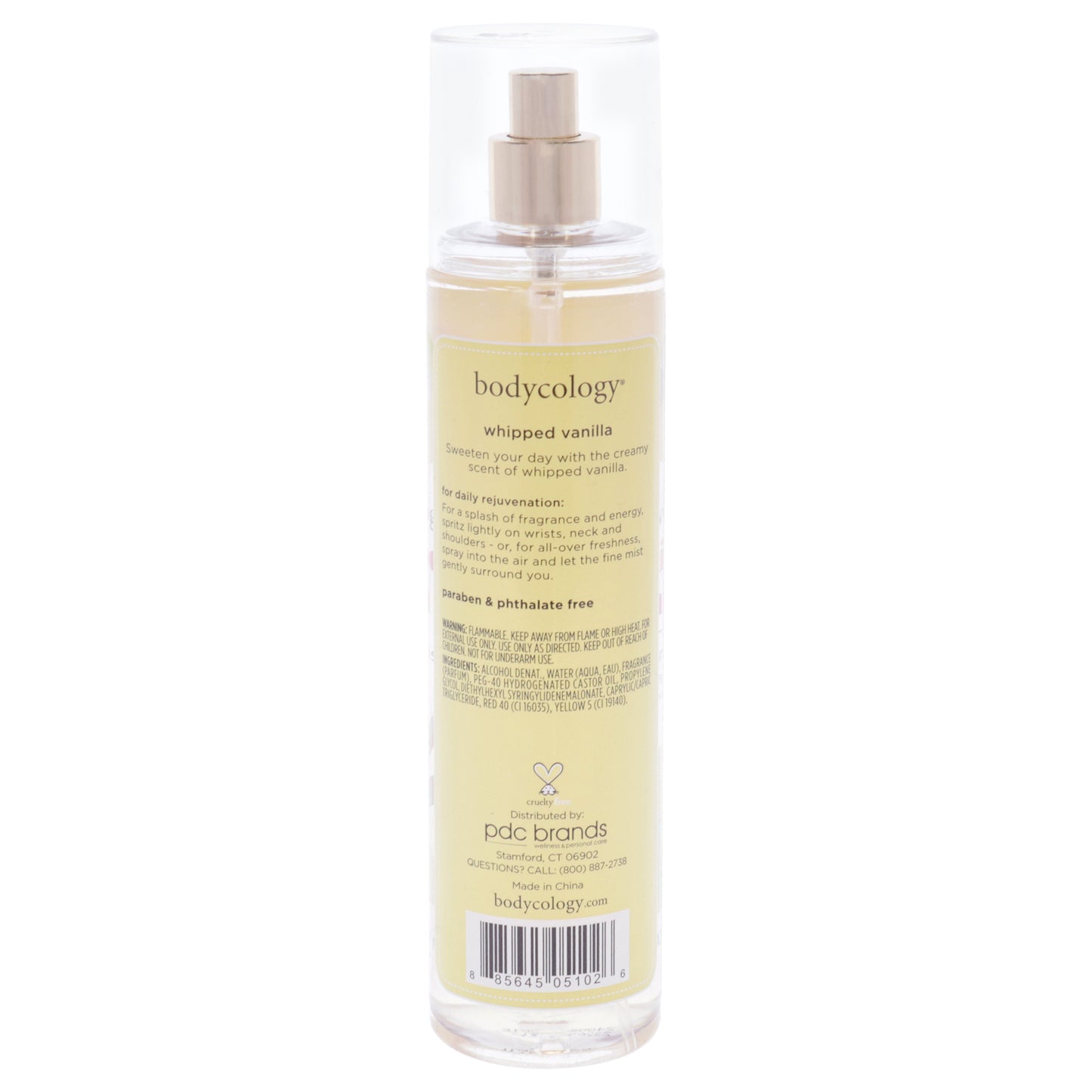 Whipped Vanilla by Bodycology for Women - 8 oz Fragrance Mist